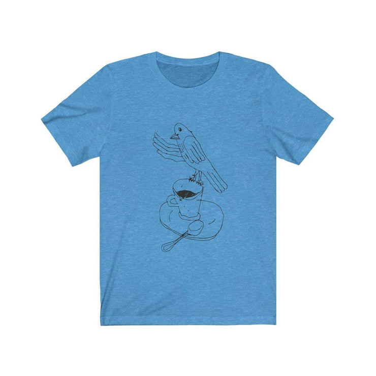 Cortado T-shirt by Tattoo artist Auto Christ T-Shirt Printify Heather Columbia Blue XS 