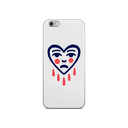Crying Heart Pixel Tattoo Art iPhone Case by Youthless  Love Your Mom  iPhone 6/6s  