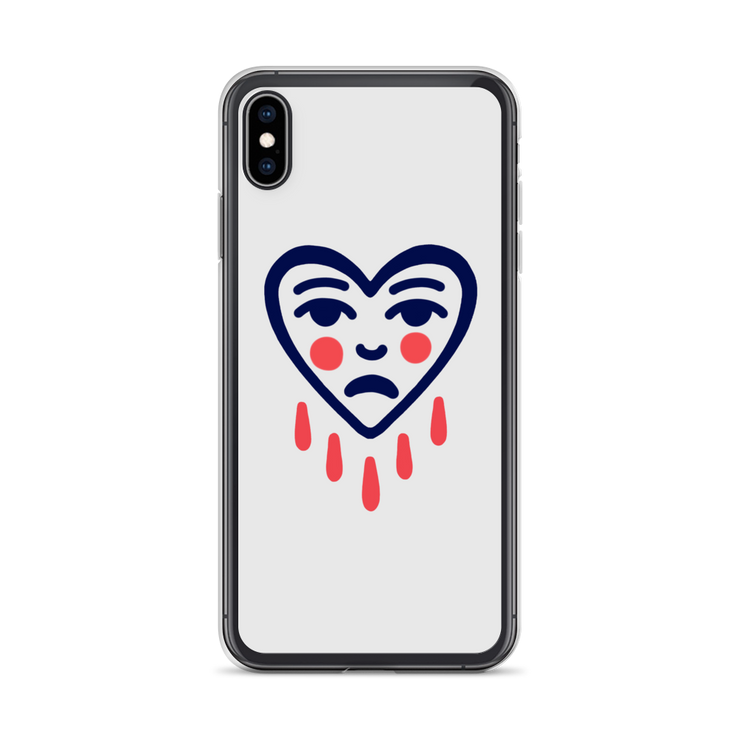 Crying Heart Pixel Tattoo Art iPhone Case by Youthless  Love Your Mom  iPhone XS Max  