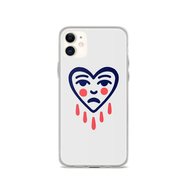 Crying Heart Pixel Tattoo Art iPhone Case by Youthless  Love Your Mom  iPhone 11  
