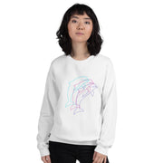 Dolphins Unisex Sweatshirt by Tattoo Artist Laze Amaze  Love Your Mom    