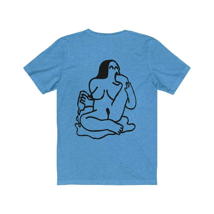 Drunk T-shirt by Tattoo artist Auto Christ T-Shirt Printify Heather Columbia Blue XS 