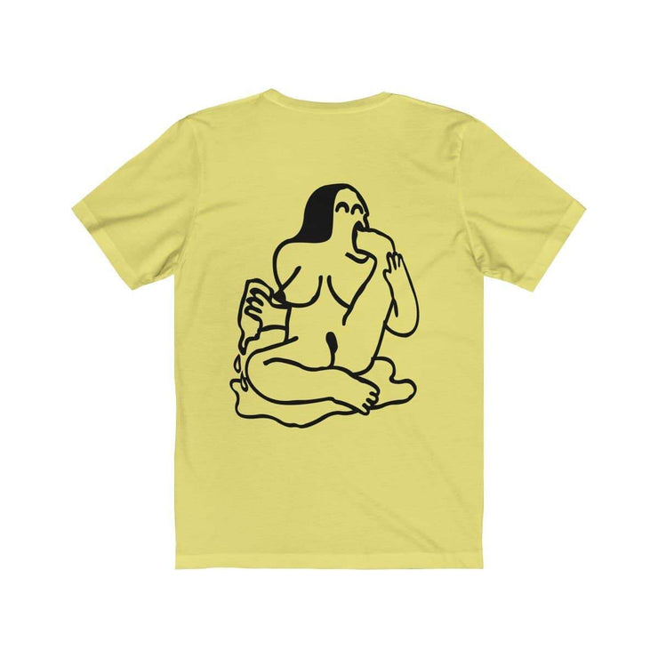 Drunk T-shirt by Tattoo artist Auto Christ T-Shirt Printify Yellow XS 