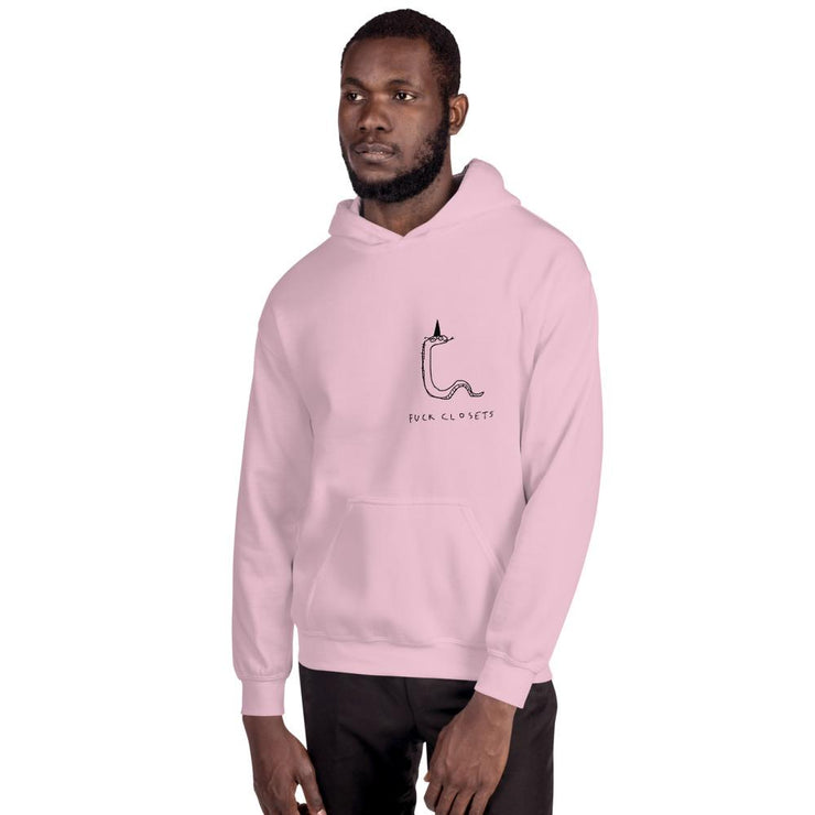 Fuck Unisex Hoodie by Bowser Tattoos  Love Your Mom  Light Pink S 