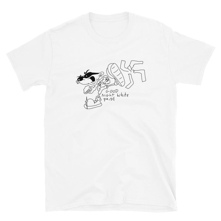 Good Night White Pride Graphic Unisex T-Shirt by Trashtodd  Love Your Mom  S  