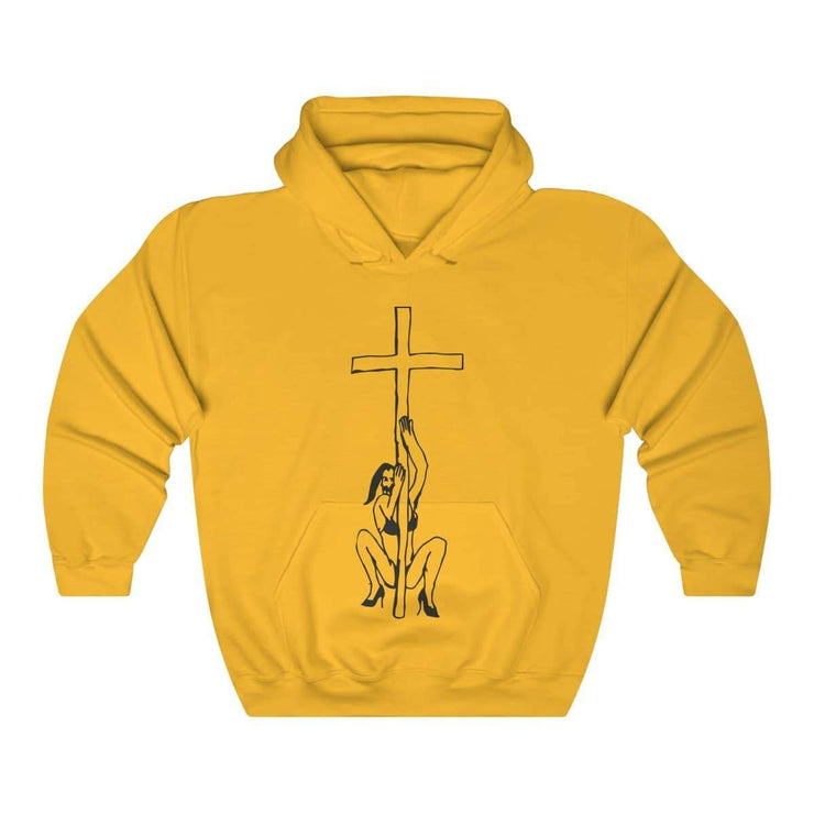 Holy G Hoodie by Tattoo artist Auto Christ Hoodie Printify Gold S 