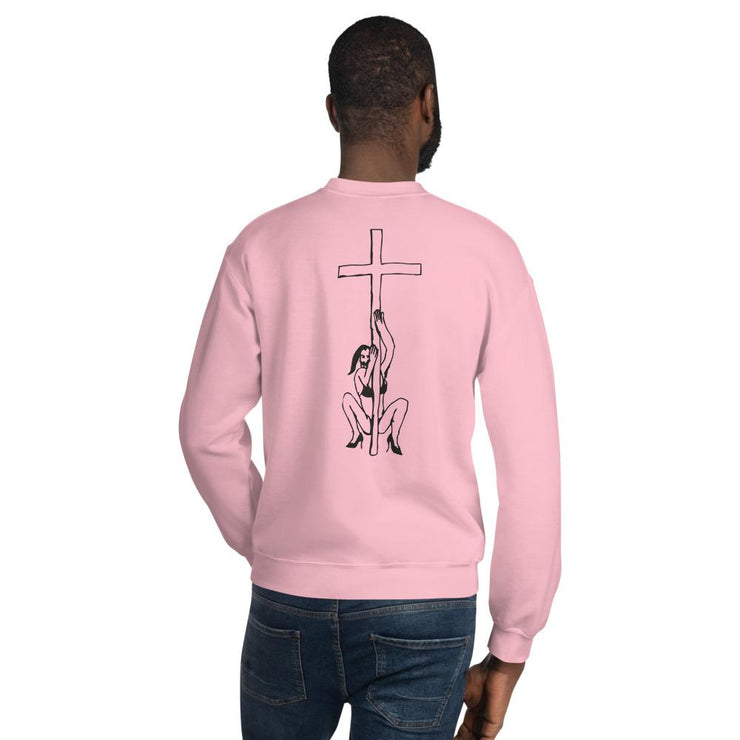 Holy G sweatshirt by Tattoo artist Auto Christ  Love Your Mom  Light Pink S 