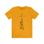 Holy J T-shirt by Tattoo artist Auto Christ T-Shirt Printify Gold XS 