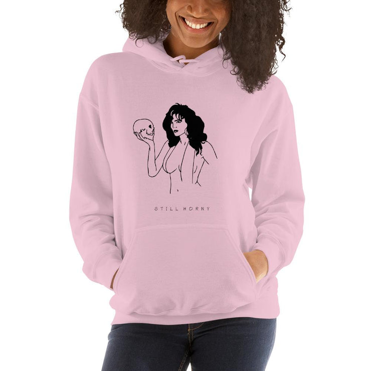 Horney Unisex Hoodie by Tattoo Artists Tamar Bar  Love Your Mom  Light Pink S 