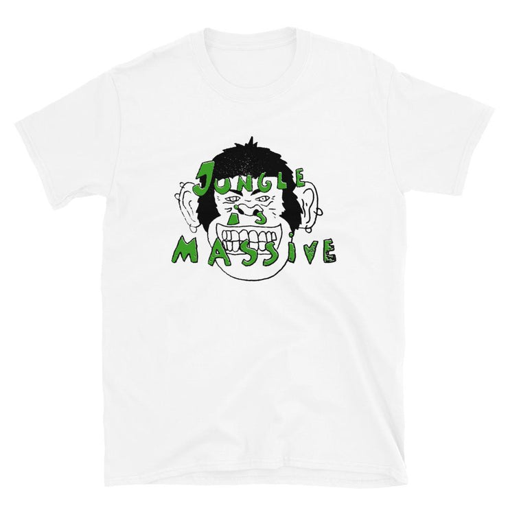 Junglist Massive Unisex Graphic T-Shirt By Trashtodd  Love Your Mom  White S 