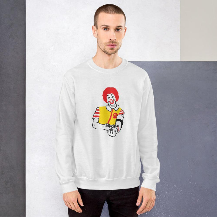 Junky M Unisex Sweatshirt by Tattoo artist Bad Paint  Love Your Mom  White S 