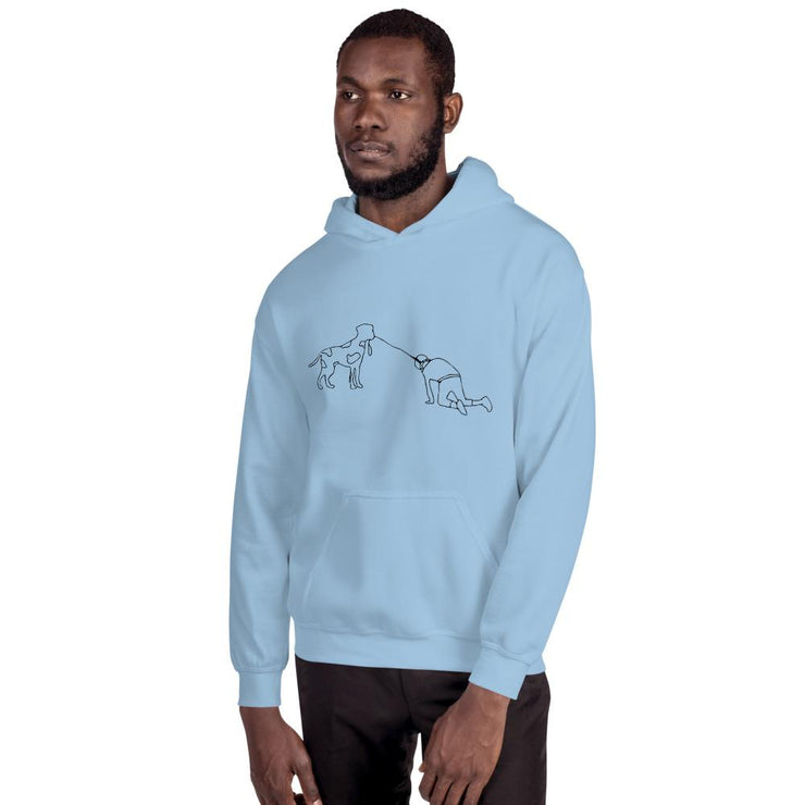 Ket Unisex Hoodie by Kanfiel  Love Your Mom  Light Blue S 