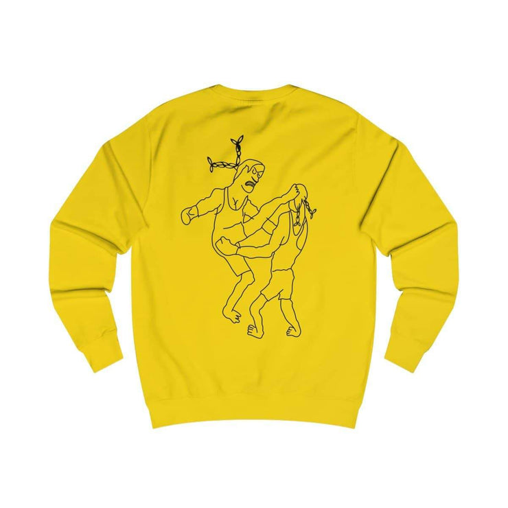 Kung Fu Sweatshirt by Tattoo artist Auto Christ Sweatshirt Printify Sun Yellow S 