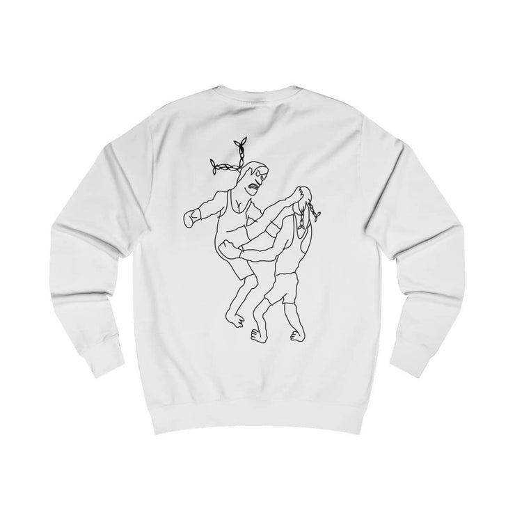 Kung Fu Sweatshirt by Tattoo artist Auto Christ Sweatshirt Printify Arctic White L 