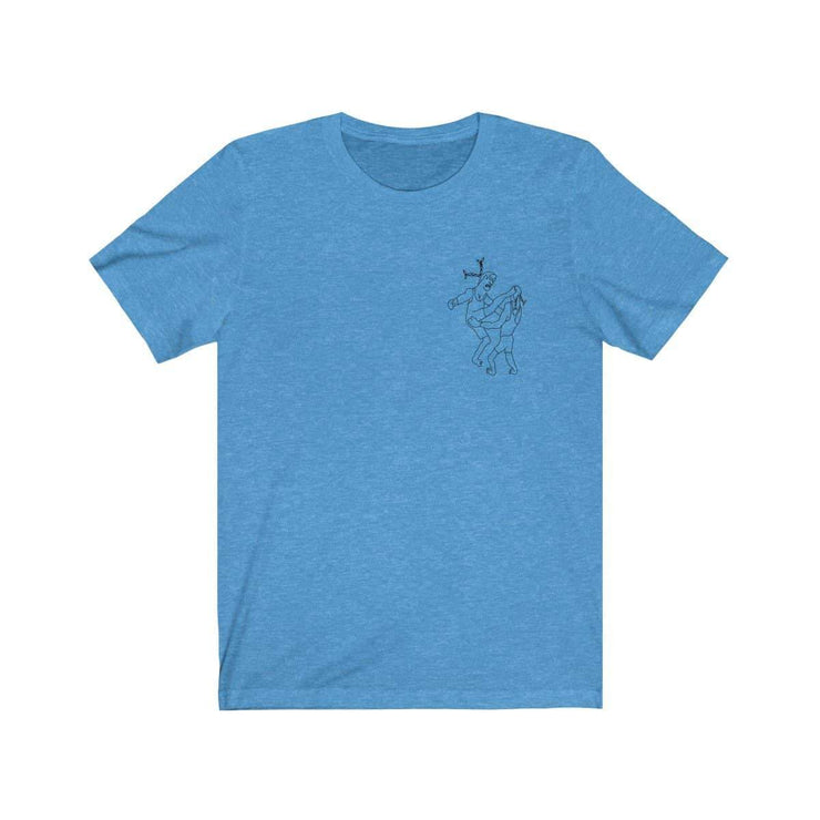 Kung Fu T-shirt by Tattoo artist Auto Christ T-Shirt Printify Heather Columbia Blue XS 