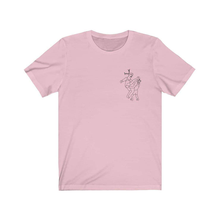 Kung Fu T-shirt by Tattoo artist Auto Christ T-Shirt Printify Pink XS 