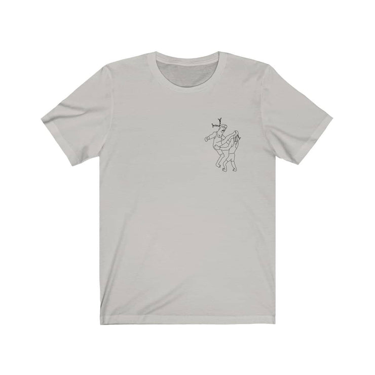 Kung Fu T-shirt by Tattoo artist Auto Christ T-Shirt Printify Silver XS 