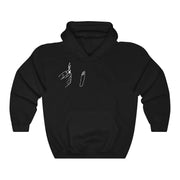 LIGHT HOODIE BY TATTOO ARTIST AUTO CHRIS Hoodie Printify Black L 