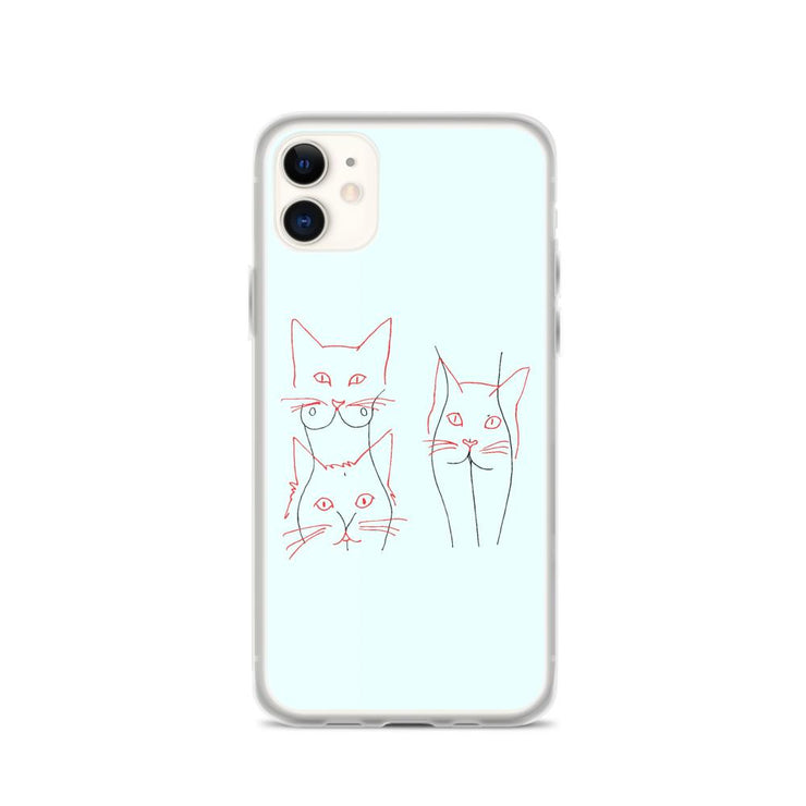 Limited Edition Blue Cat Women iPhone Case From Top Tattoo Artists  Love Your Mom  iPhone 11  