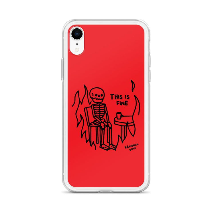 Limited Edition Red skeleton iPhone Case From Top Tattoo Artists  Love Your Mom    