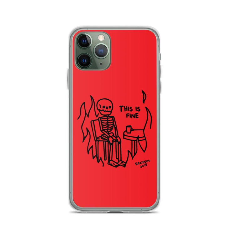 Limited Edition Red skeleton iPhone Case From Top Tattoo Artists  Love Your Mom  iPhone 11 Pro  