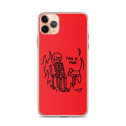 Limited Edition Red skeleton iPhone Case From Top Tattoo Artists  Love Your Mom  iPhone 11 Pro Max  