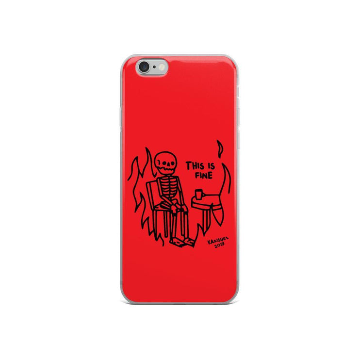 Limited Edition Red skeleton iPhone Case From Top Tattoo Artists  Love Your Mom  iPhone 6/6s  