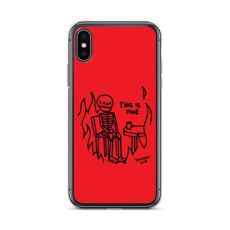 Limited Edition Red skeleton iPhone Case From Top Tattoo Artists  Love Your Mom  iPhone X/XS  