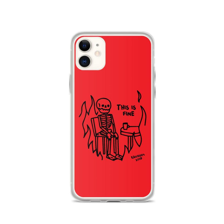 Limited Edition Red skeleton iPhone Case From Top Tattoo Artists  Love Your Mom  iPhone 11  
