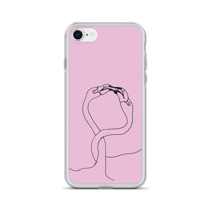 Limited Edition pink flamingo love iPhone Case From Top Tattoo Artists  Love Your Mom  iPhone 7/8  