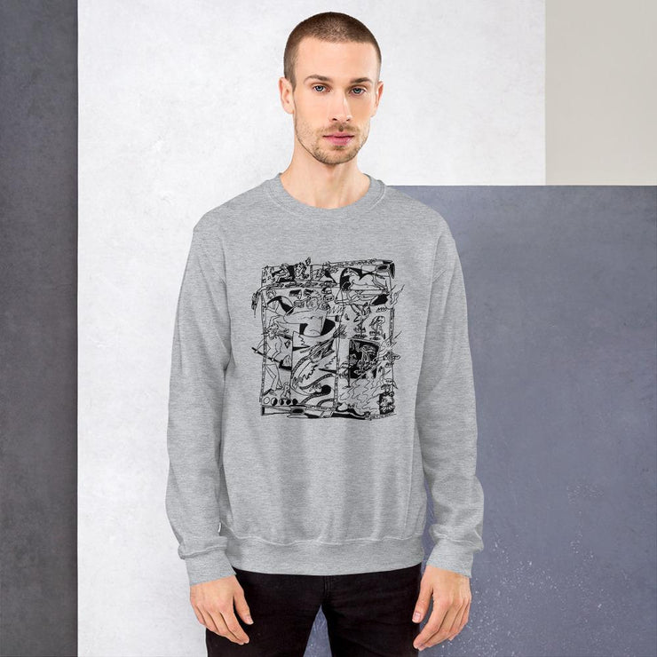 Mess Unisex Sweatshirt by Tattoo Artist S William  Love Your Mom  Sport Grey S 