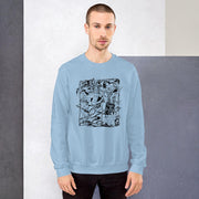 Mess Unisex Sweatshirt by Tattoo Artist S William  Love Your Mom  Light Blue S 