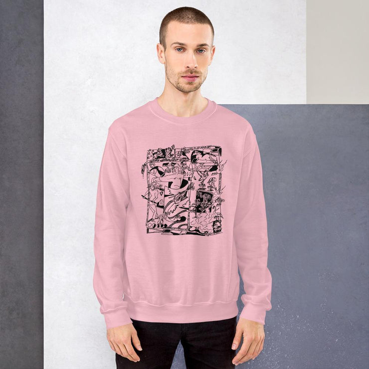 Mess Unisex Sweatshirt by Tattoo Artist S William  Love Your Mom  Light Pink S 