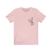 Pepperoni front print T-shirt by Tattoo artist Auto Christ T-Shirt Printify Soft Pink XS 