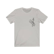 Pepperoni front print T-shirt by Tattoo artist Auto Christ T-Shirt Printify Silver XS 