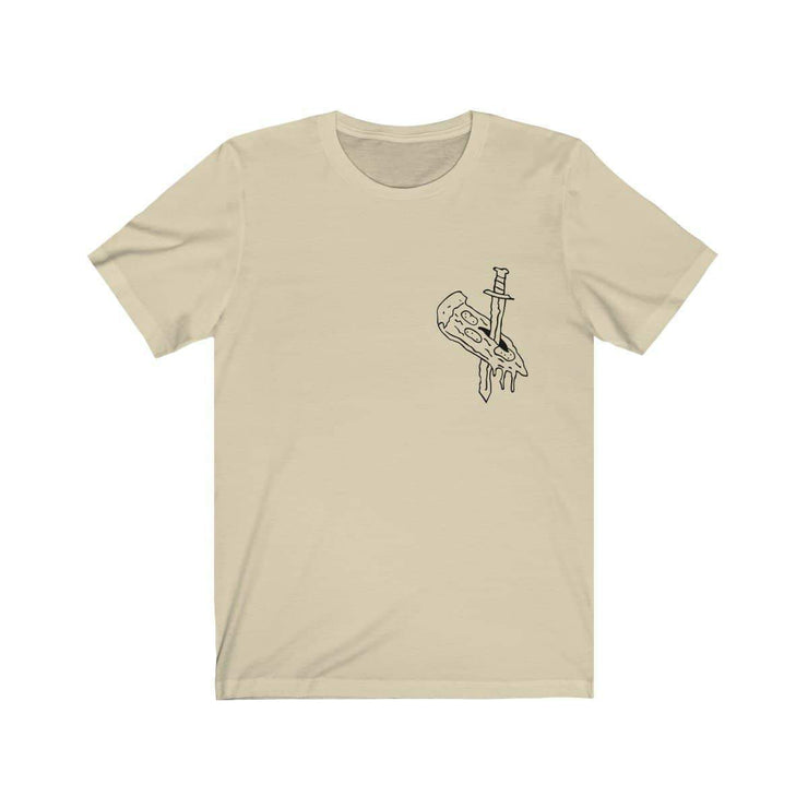 Pepperoni front print T-shirt by Tattoo artist Auto Christ T-Shirt Printify Natural XS 