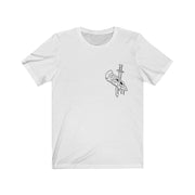 Pepperoni front print T-shirt by Tattoo artist Auto Christ T-Shirt Printify White L 