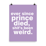 Prince Purple Rain Poster Wall Decor  Love Your Mom  18×24  