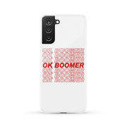 Red ok boomer phone case Phone Case wc-fulfillment Samsung Galaxy S21 Plus  