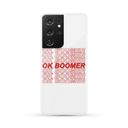 Red ok boomer phone case Phone Case wc-fulfillment Samsung Galaxy S21 Ultra  