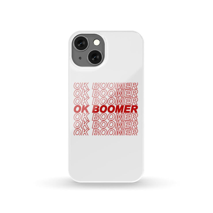 Red ok boomer phone case Phone Case wc-fulfillment iPhone 13  