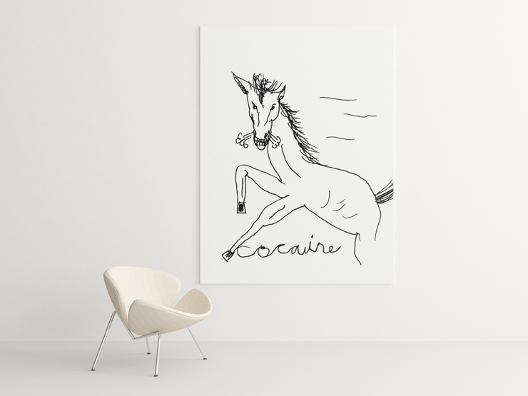 "Ride the white horse" Limited Edition Canvas By Tattoo artists Auto Christ  Love Your Mom    