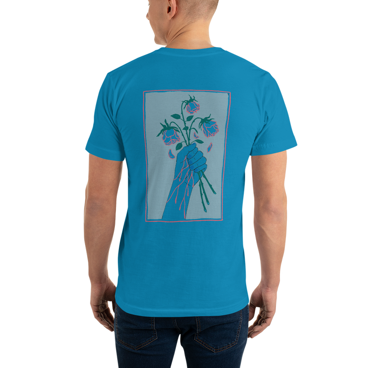 Roses Short-Sleeve Unisex T-Shirt by Tattoo Artist Dane Nicklas  Love Your Mom  Teal XS 
