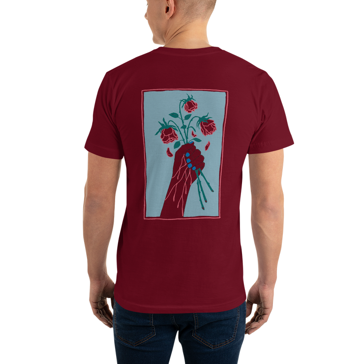 Roses Short-Sleeve Unisex T-Shirt by Tattoo Artist Dane Nicklas  Love Your Mom  Cranberry XS 