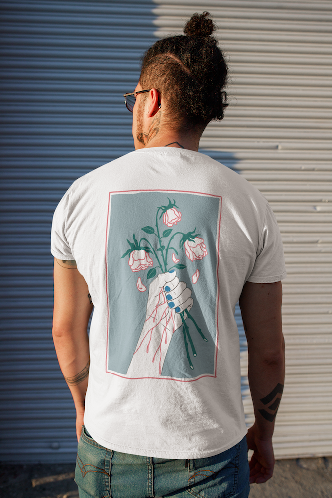 Roses Short-Sleeve Unisex T-Shirt by Tattoo Artist Dane Nicklas  Love Your Mom    