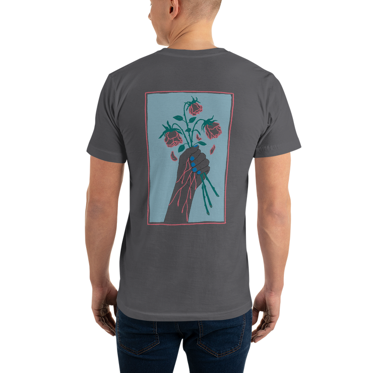 Roses Short-Sleeve Unisex T-Shirt by Tattoo Artist Dane Nicklas  Love Your Mom  Asphalt XS 