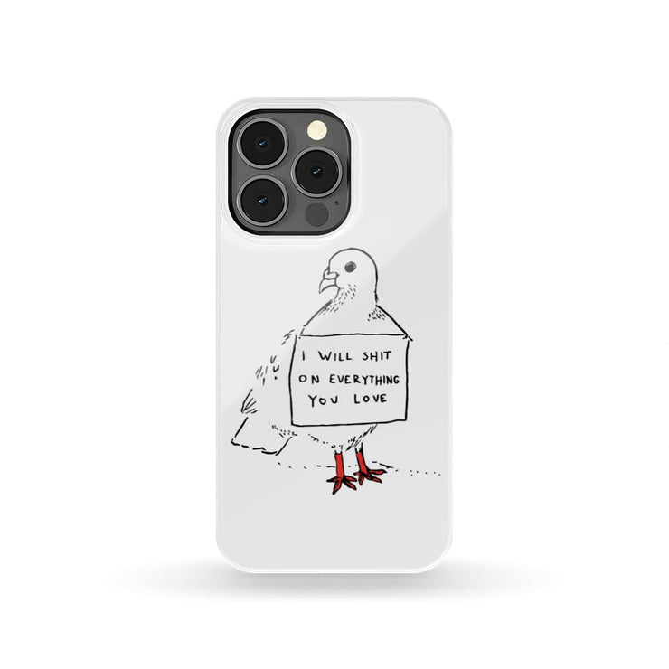 Shit Bird Case By Tamar Bar Phone Case wc-fulfillment iPhone 13 Pro  