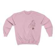 Shit Bird Sweatshirt by Tattoo artist Tamar Bar Sweatshirt Printify Light Pink S 