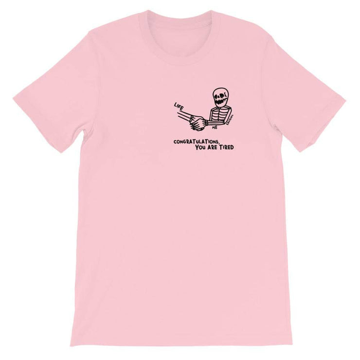 Short-Sleeve Unisex T-Shirt by Tattoo artist Kazisvet  Love Your Mom  Pink S 
