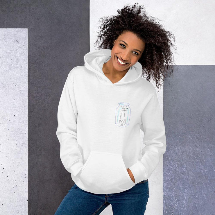 Stay Forever Unisex Hoodie by Tattoo Artists Laze Amaze  Love Your Mom  White S 